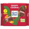 RITTER SPORT Crispy Cookie Vegan, Tavoletta di Cioccolato con Farina di Mandorle, Cacao, Cornflakes e Biscotto, 100 g