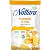 NATTURA Triangolini di Mais Bio, Snack Senza Glutine e Lattosio per l'Aperitivo o la Merenda, Senza Olio di Palma e Lievito, Prodotto Vegano Non Fritto, Confezione da 100 g