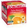 Bonomelli - Infusi Armoniosi - Camomilla e Agrumi, Confezione da 12 filtri - Infusione a Caldo e a Freddo, Ingredienti 100% Naturali, Senza Zuccheri e Senza Calorie (24g)