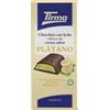 Tirma Barretta di cioccolato al latte ripiena di crema alla banana 110 g | Cioccolato cremoso con ripieno di banana e note alla menta | spuntino dolce e fruttato per merenda o dessert