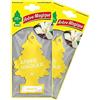 Arbre Magique Duo Pack Vaniglia - Profumatore per Auto - 7 Settiane di Naturale Freschezza - Durata Costante - Fragranza Dolce con Note Calde di Vaniglia Caramellata