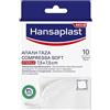 Elastoplast Hansaplast Compressa Soft Sterile 7,5x7,5 cm , Garza Morbida, Compresse Primo soccorso, per detergere e proteggere le ferite, medicazione sterile, 10pz
