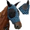 SDFWGG Maschera Antimosche Cavallo con Paraorecchie Copertura Integrale per Testa e Muso Anti Mosche Antimosche per Cavalli Maschera Mosche Cavallo