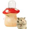 Generic Borraccia in ceramica per criceti, resistente ai morsi, 8,8 x 8,8 x 13 cm, dispenser d'acqua per gerbilli, piccola bottiglia per l'idratazione degli animali domestici, compatta e comoda, per criceti