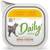 Almo Nature Daily, Alimento Umido per Gatti Adulti con Pollo - Confezione da 3.2 kg (32 x 100 g)
