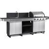 BIZZOTTO CUCINA A GAS PER ESTERNO ANNARITA ANTRACITE INOX 0790308