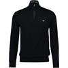 GANT Classic Cotton Half Zip, Nero, M