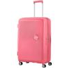 American Tourister Soundbox - Trolley L Espandibile Valigia, 77 cm, 97/110 L, Rosa (Sun Kissed Coral)