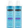 Neutrogena Hydro Boost Latte Gel Detergente Viso 200 ml, schiumogeno ad azione struccante 2x200 ml