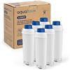 Aquafloow Set da 6 Filtri Acqua per Macchine da Caffè - Compatibili con DeLonghi DLSC002, SER3017, 5513292811 - per Serie ECAM, ESAM, ETAM
