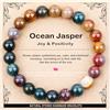 AD Beads - Braccialetto fatto a mano da 4 mm, 6 mm, 8 mm, 10 mm, pietra naturale per la pace e la tranquillità, meditazione, yoga, guarigione e energia, regalo unisex, 6 mm, Pietra, pietra