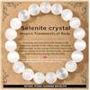 AD Beads - Braccialetto fatto a mano da 4 mm, 6 mm, 8 mm, 10 mm, pietra naturale per la pace e la tranquillità, meditazione, yoga, guarigione e energia, regalo unisex, 8mm