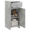 vidaXL Mobile da Bagno Grigio Cemento 35 x 36,5 x 85 cm