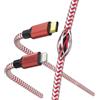 Hama Cavo di ricarica Reflective USB C a Lightning, nylon, 1,5 m (cavo di ricarica iPhone, cavo Lightning, iPhone 14 13 12 11 Pro Max Plus mini SE XS Max XR X 8 7, iPad Pro Air mini, certificato MFI