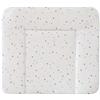 roba Materassino per Fasciatoio Sternenzauber - 3 Bordi Rialzati - Facile da Pulire - Stampato con Stelline - 85 x 75 cm - Bianco