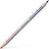 Faber-Castell Faber Castell Matita Bicolor Rosso/Blu-Mina Grande Da 3,8Mm-Confezione Da, Multicolore