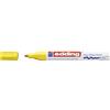 Edding 750 Marcatore a Vernice Lucida, Giallo, 1 Pennarello, Punta Rotonda 2-4 Mm, Pennarello Indelebile per Vetro, Pietra, Legno, Plastica, Carta, Impermeabile, Alta Copertura