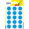 Avery Italia PSA19B Etichette Adesive Rotonde, A6, Celeste