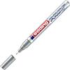 Edding 751 Marcatore a Vernice Lucida, Argento (Metallizzato), 1 Pennarello, Punta Rotonda 1-2 Mm, Pennarello Indelebile per Vetro, Pietra, Legno, Plastica, Carta, Impermeabile, Alta Copertura