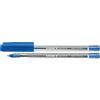Schneider - Penna a sfera Tops 505, con cappuccio, F, BL, Blu(Blau/Farbe des Schaftes: transparent)