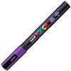 Uni-Ball POSCA - Pennarello acrilico PC-3M con punta tonda fine, viola
