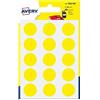 Avery Italia PSA19J Etichette Adesive Rotonde, A6, Giallo