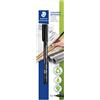 STAEDTLER Lumocolor 318 Penna permanente - nero, singola, 0,6 mm | Inchiostro impermeabile ad asciugatura rapida, punta fine, universale per quasi tutte le superfici - Art.-Nr. 318-9 BKDA