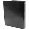 Alevar Raccoglitore ad Anelli A4, in Cartone Rivestito Lucido, 4 Anelli Diametro 30 mm, Colore Nero