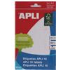APLI - etichette 26 x 54 mm bianco