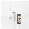 Inda Portascopino Skull da appoggio My Art in acciaio inox