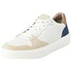 Geox U Deiven B, Sneakers Uomo, White Avio, 41 EU