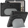 Poetic TurtleSkin - Custodia per tablet Google Pixel da 11 pollici (2023), resistente, antiurto, robusta, adatta ai bambini, in silicone, colore nero