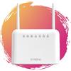 STRONG Router 4G LTE 350, hotspot mobile, fino a 150 Mbps, 4G/300 Mbps, Wi-Fi, ideale per camper o casa del fine settimana, 4 porte LAN, adatto per tutte le schede SIM, bianco