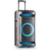 NGS Wild Space 1 - Altoparlante portatile Bluetooth 5.3 per feste, 900 W, subwoofer 10, luci LED RGB, TWS, karaoke, batteria 6H, ruote e maniglia, nero