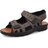 Fly Flot Alberobello, Sandali Uomo Stretch in Microfibra, con Strappo Regolabile, Sottopiede Anti-Shock Imbottito in Pelle, Testa di Moro, 44 EU