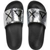 SUN68 Slippers beach donna 4411 argento/nero