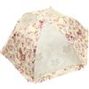 TOYANDONA Copertura Pieghevole per Alimenti Copri Vivande da Tavolo 80x80 Cm Colore Cachi, Protettore Alimentare per Picnic, Barbecue e Uso Domestico, Copri Piatti Antipolvere Richiudibile