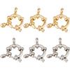 Beebeecraft 8 Pezzo 2 Colori Chiusure A Molla per Braccialetti Placcate Oro 24K 304 Anelli A Molla in Acciaio Inossidabile Connettore per Collana Rotonda Chiusure per Collana per La Creazione di