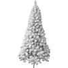 EMPOTEC Albero di Natale Pan di zucchero Bianco Verde Innevato 455 Densi Rami Realistico Molto Folto Alta Qualità PVC Antifiamma con Base (180cm)