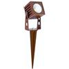 BENEITO FAURE Faretto LED quadrato ZAS Beneito 7W IP65 colore corten