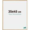 yd. Your Decoration - Cornice 35x45 cm - Faggio Chiaro - Cornice Decorativa Parete in Plastica con Vetro in acryl - Antiriflesso - 35x45 Cornice - Evry