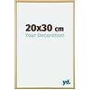 yd. Your Decoration - Cornice portafoto 20 x 30 cm, colore oro, in plastica con vetro acrilico, antiriflesso, cornice 20 x 30 cm