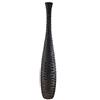 Leewadee Vaso da Terra Grande Alto 65 cm - Vaso Nero Legno di Mango Fatto a Mano da Interno Erbe della Pampa