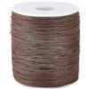 PH PandaHall 183m Filo di Cotone Cerato 1mm Filo Cerato Marrone, Filo di Cera Cordino per Perline per la Creazione di Gioielli Bracciali Collane Macramè Artigianato Fai Da Te