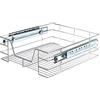 BAKAJI Cassetto Telescopico Mobili Cucina Cestello Mensola Estraibile Mobile Salvaspazio con Binario in Acciaio Inox (Perfetto per portelli di dimensioni esterne di 40 cm)