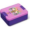 Room Copenhagen LEGO Lunch Box con scomparti - Design iconico, durevole e divertente per bambini, viola, lavabile in lavastoviglie, perfetto per Meal-Prep, snack e viaggi