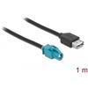 DELOCK Kabel HSD Z Buchse zu USB 2.0 Typ-A Buchse 1 m Premi-