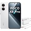 XIAOMI Smartphone XIAOMI POCO X8 Pro, 8GB di RAM, 256GB di memoria interna, colore bianco, con caricabatterie rapido da 67W