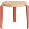 TIPTOE - Sgabello bimbi Mini Lou - Rosa - Rovere massello eco-certificato - Designer Gregory Cibert