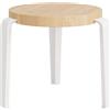 TIPTOE - Sgabello bimbi Mini Lou - Bianco - Rovere massello eco-certificato - Designer Gregory Cibert